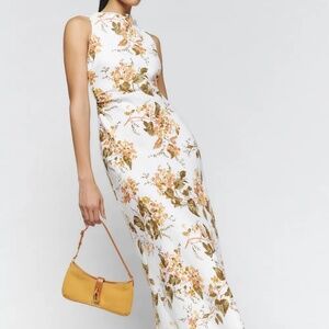 Reformation Casette Linen Dress Bella - Size 6